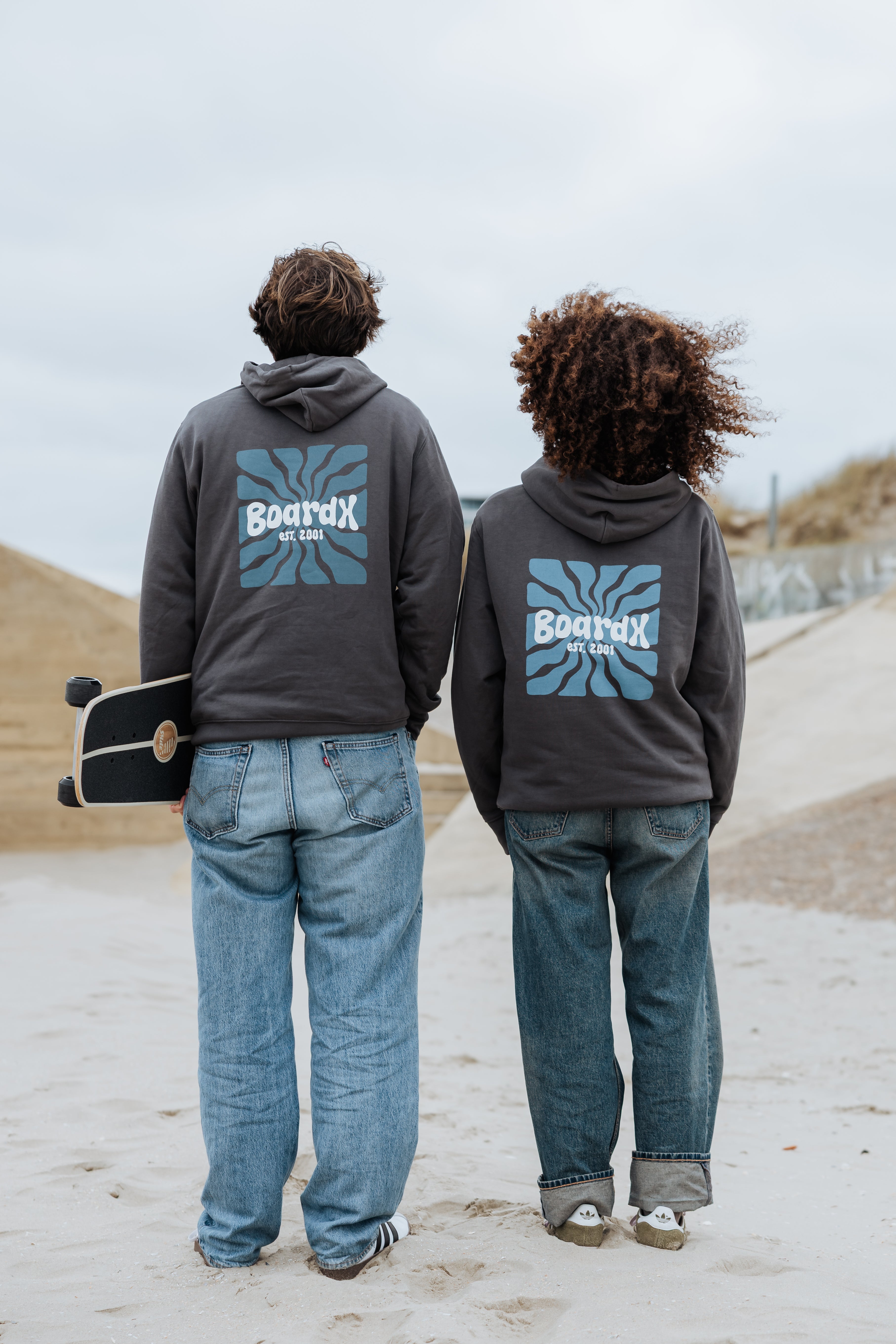 Hoodie - Blue Ripple