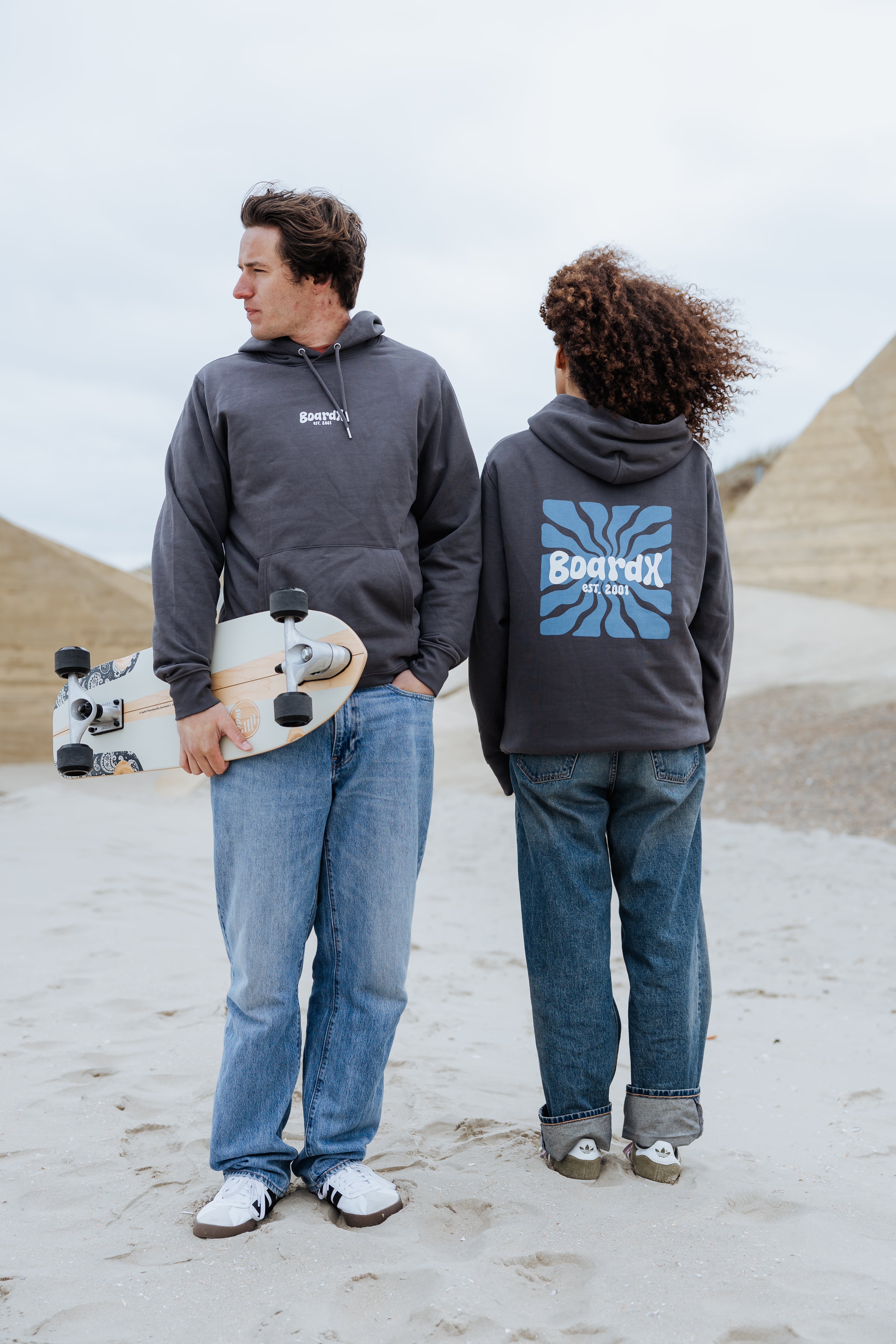 Hoodie - Blue Ripple