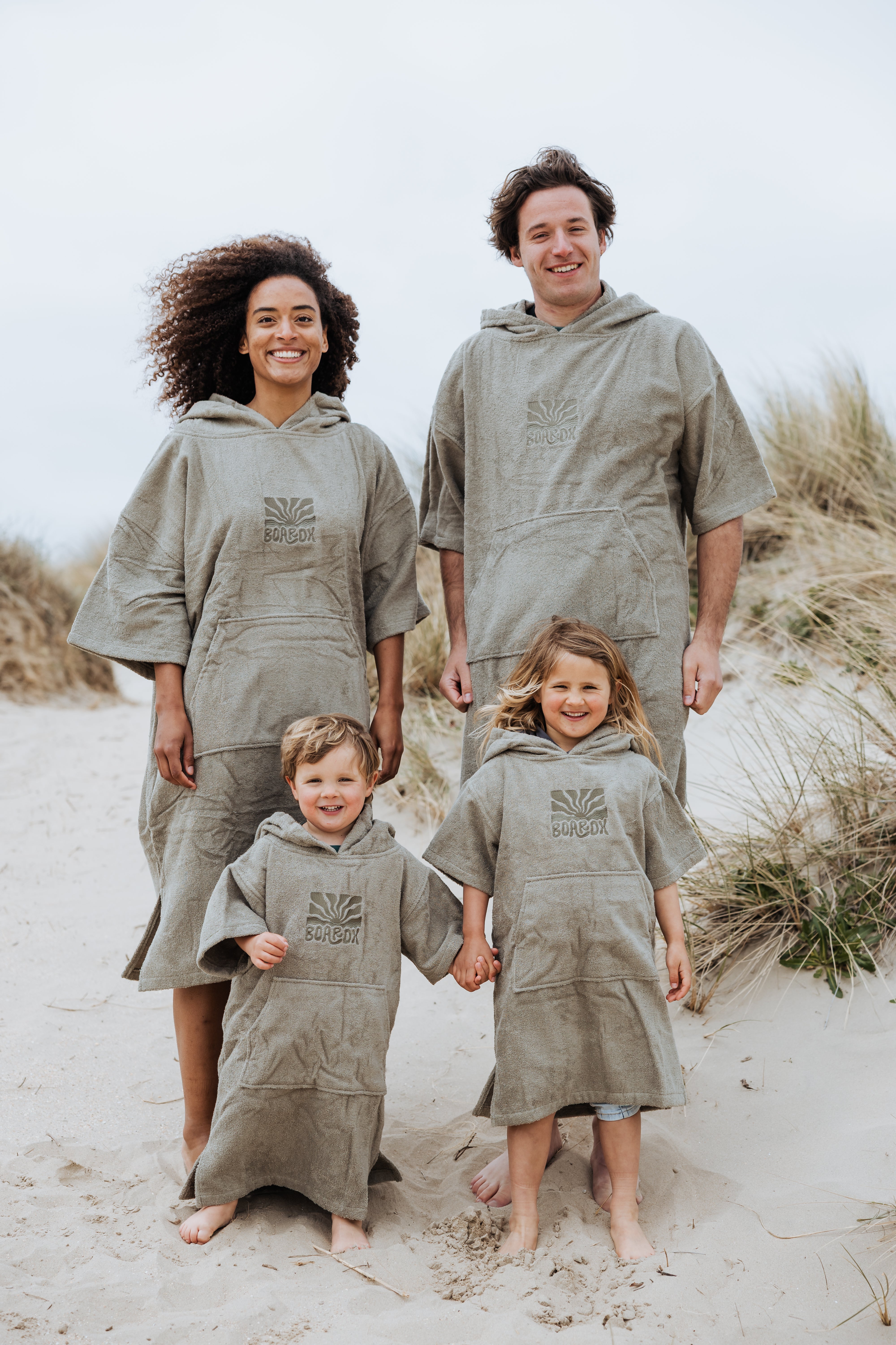 Surf Poncho - Green Waves