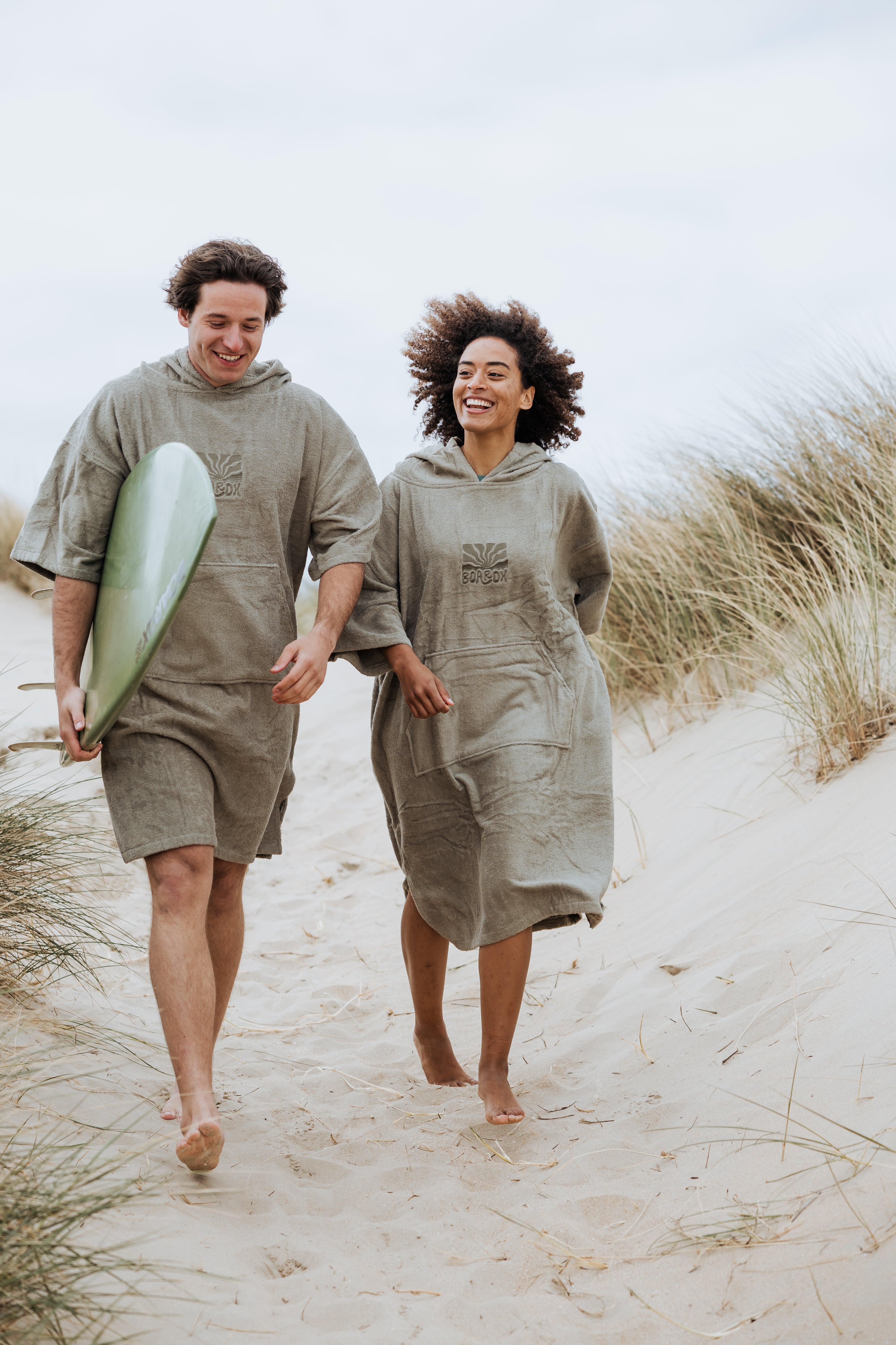 Surf Poncho - Green Waves