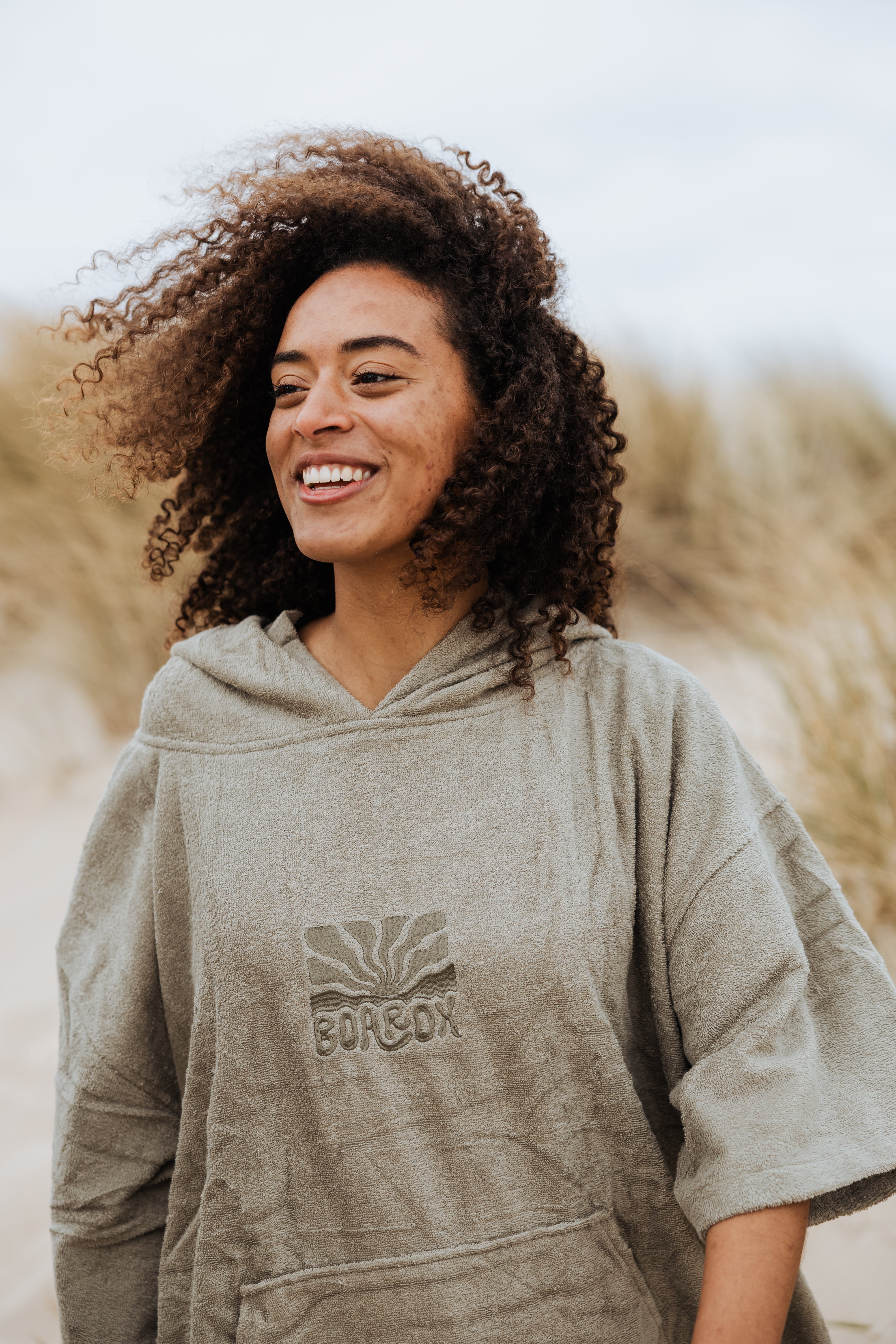 Surf Poncho - Green Waves