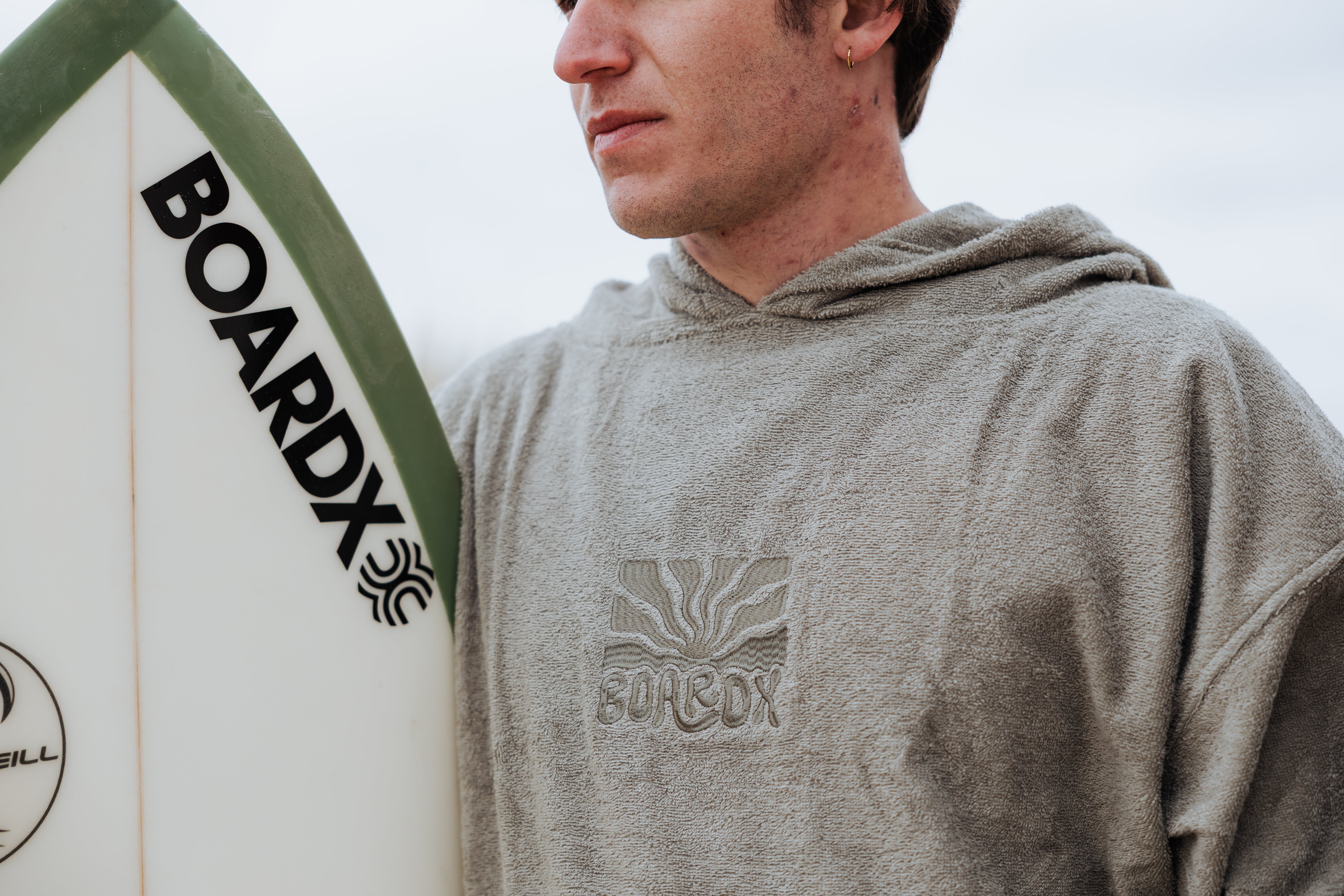 Surf Poncho - Green Waves