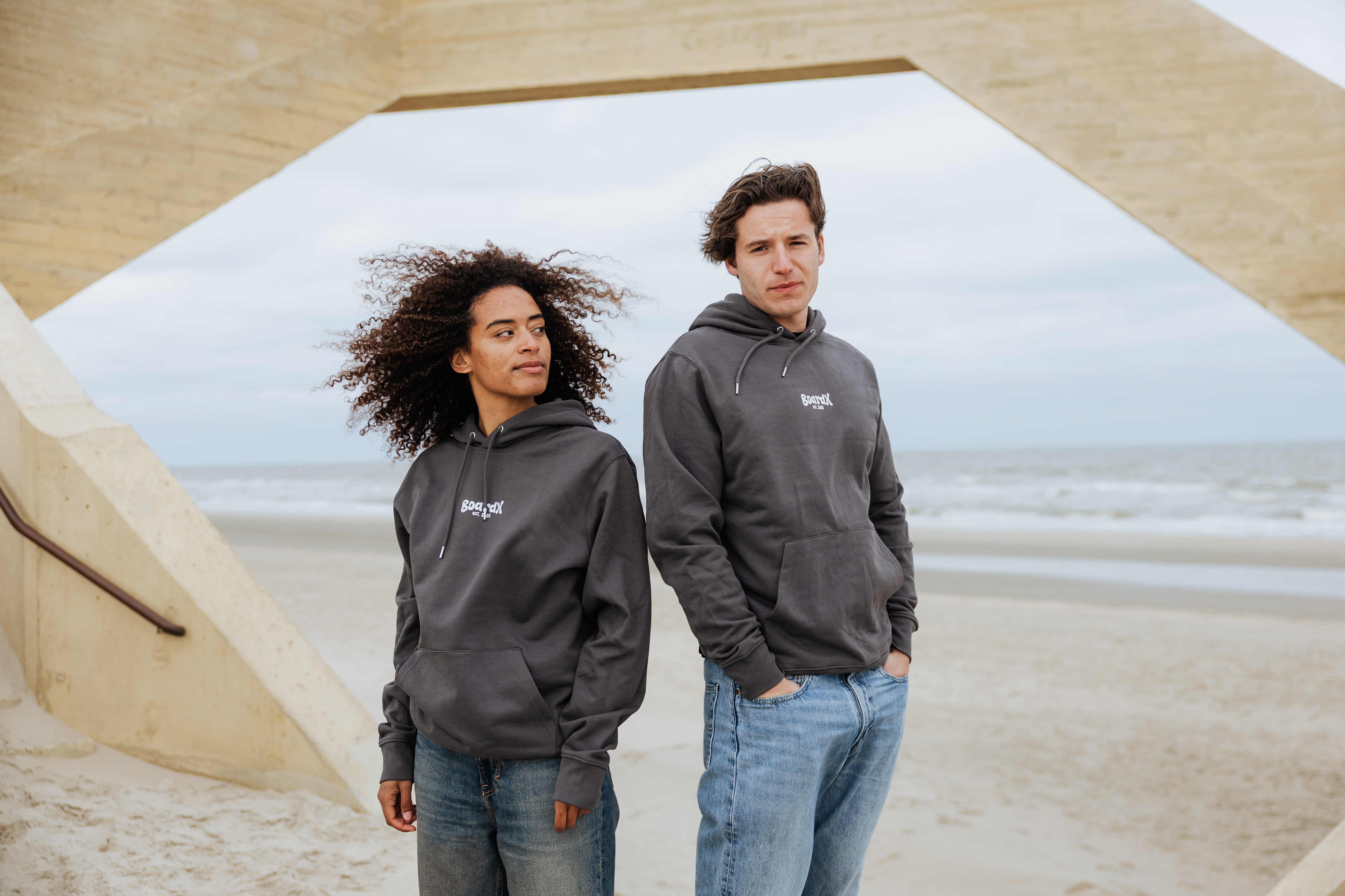 Hoodie - Blue Ripple