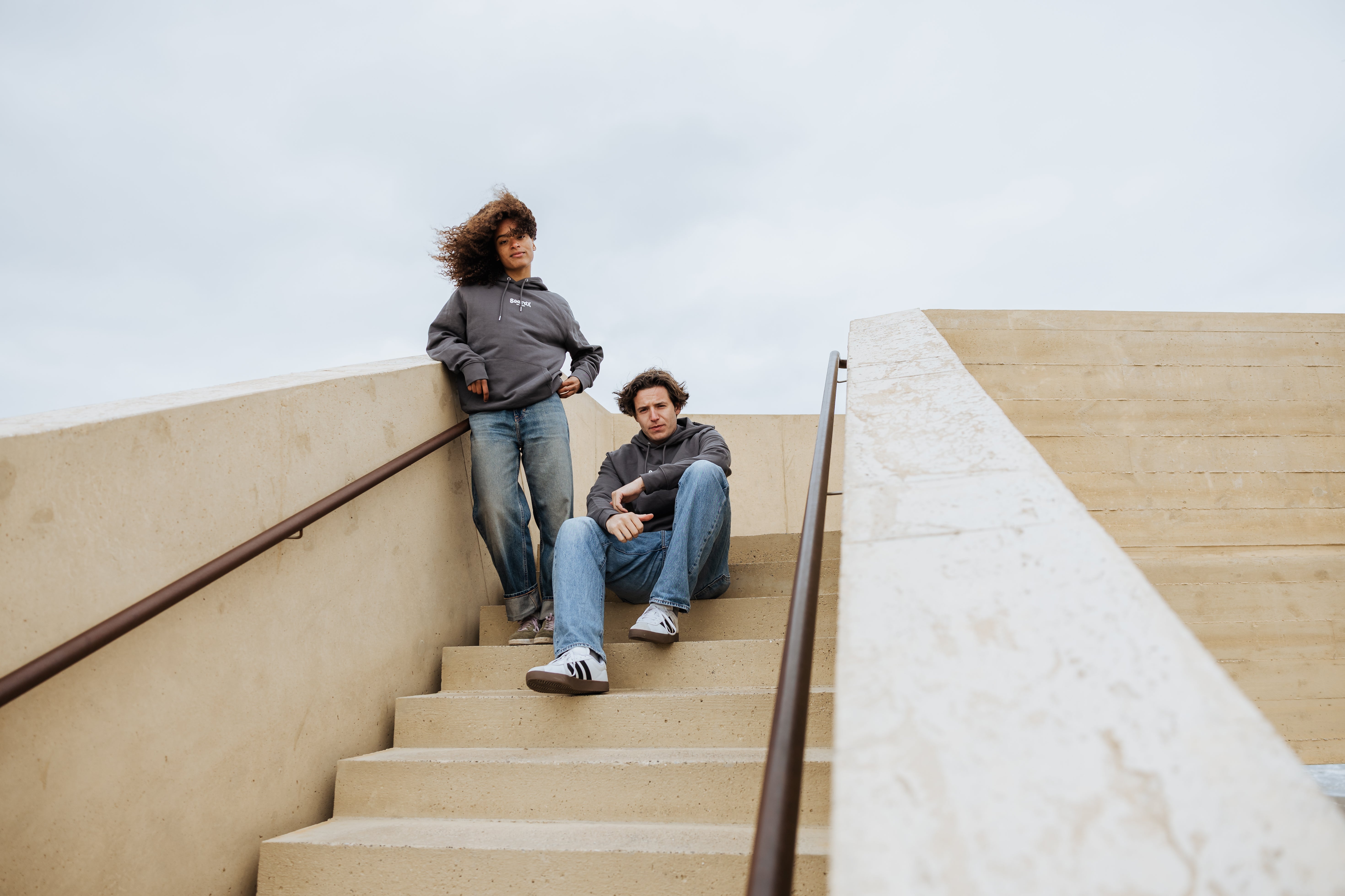 Hoodie - Blue Ripple