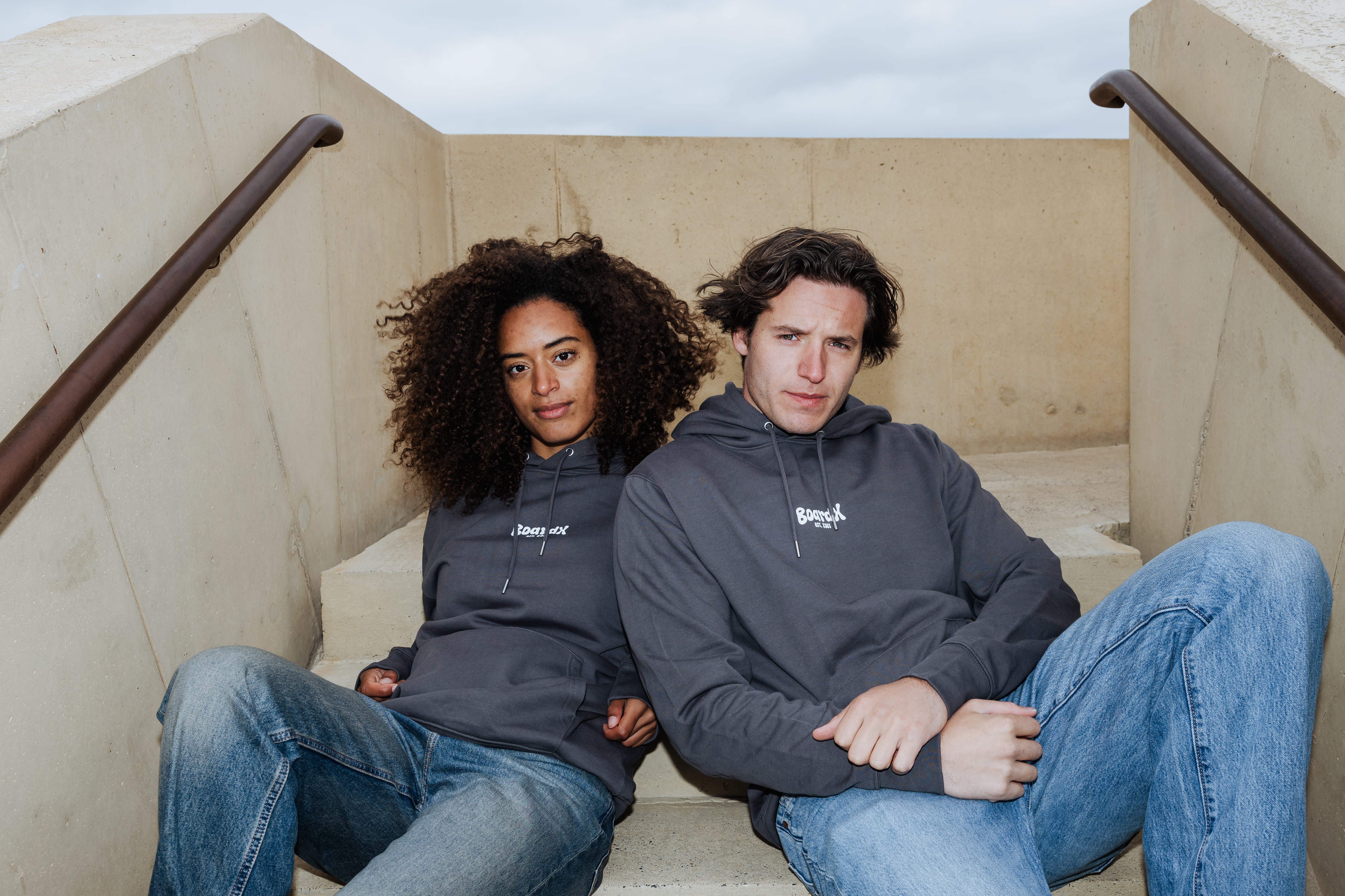 Hoodie - Blue Ripple