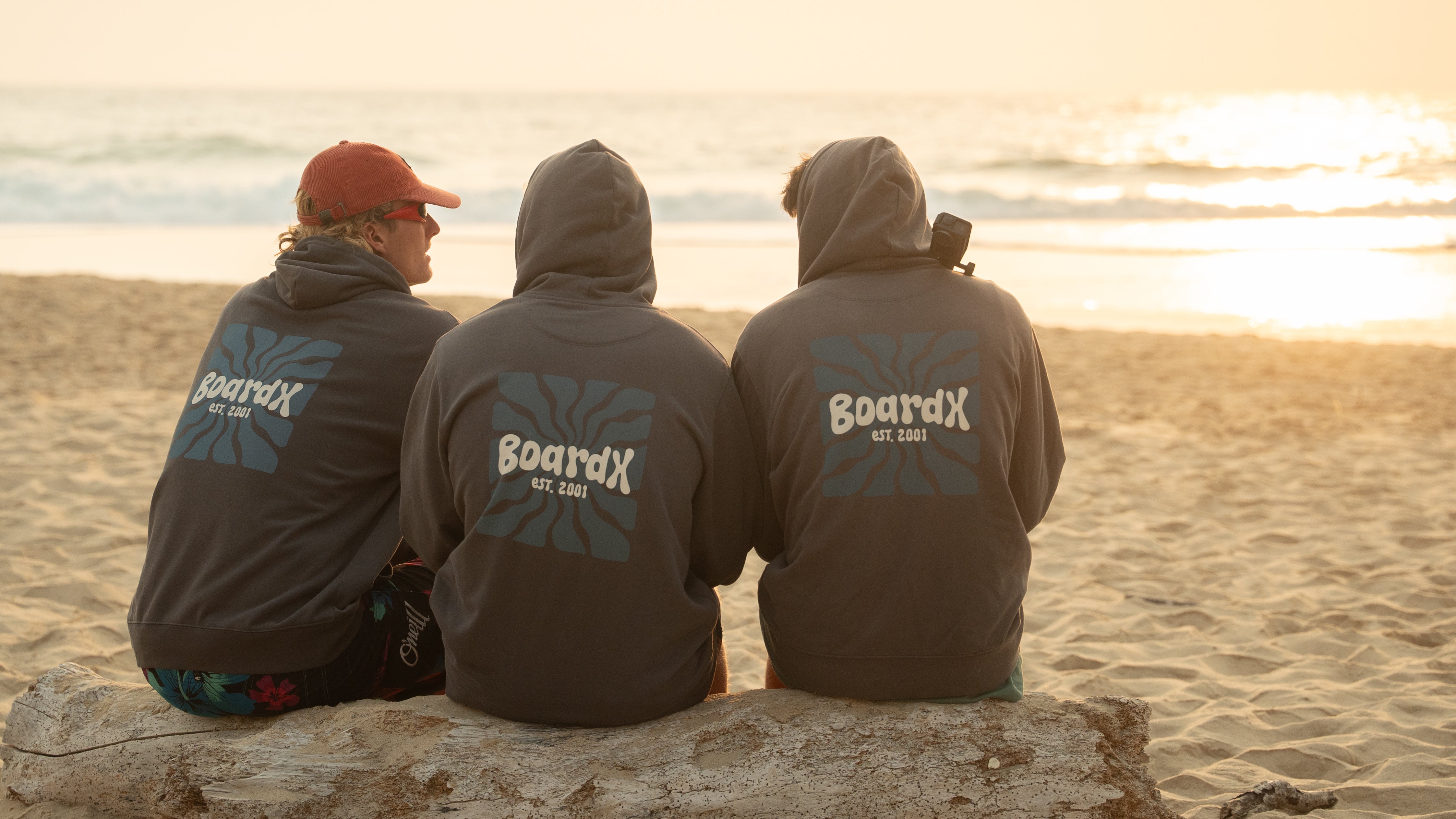 Hoodie - Blue Ripple