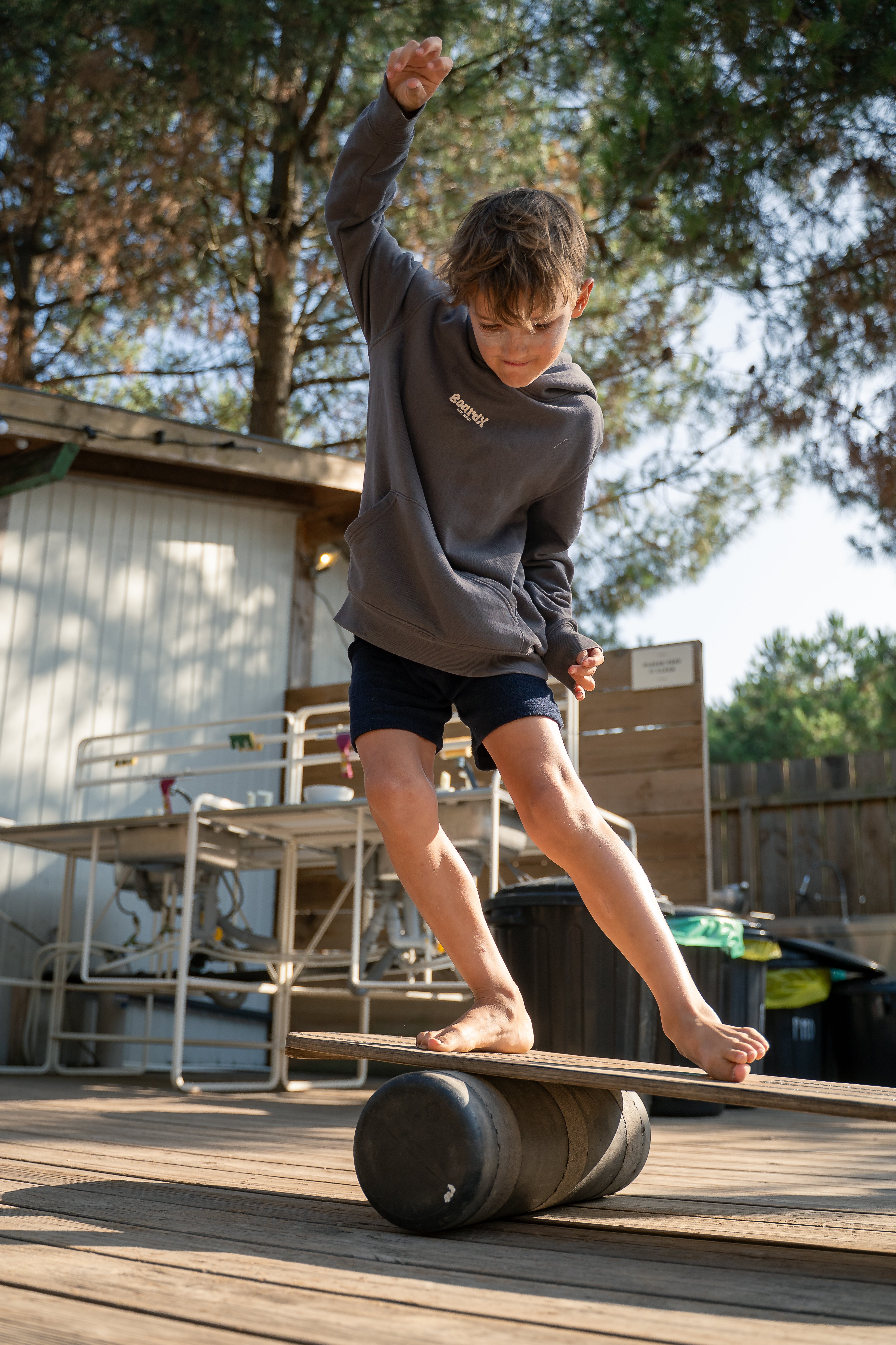 Kids Hoodie - Blue Ripple